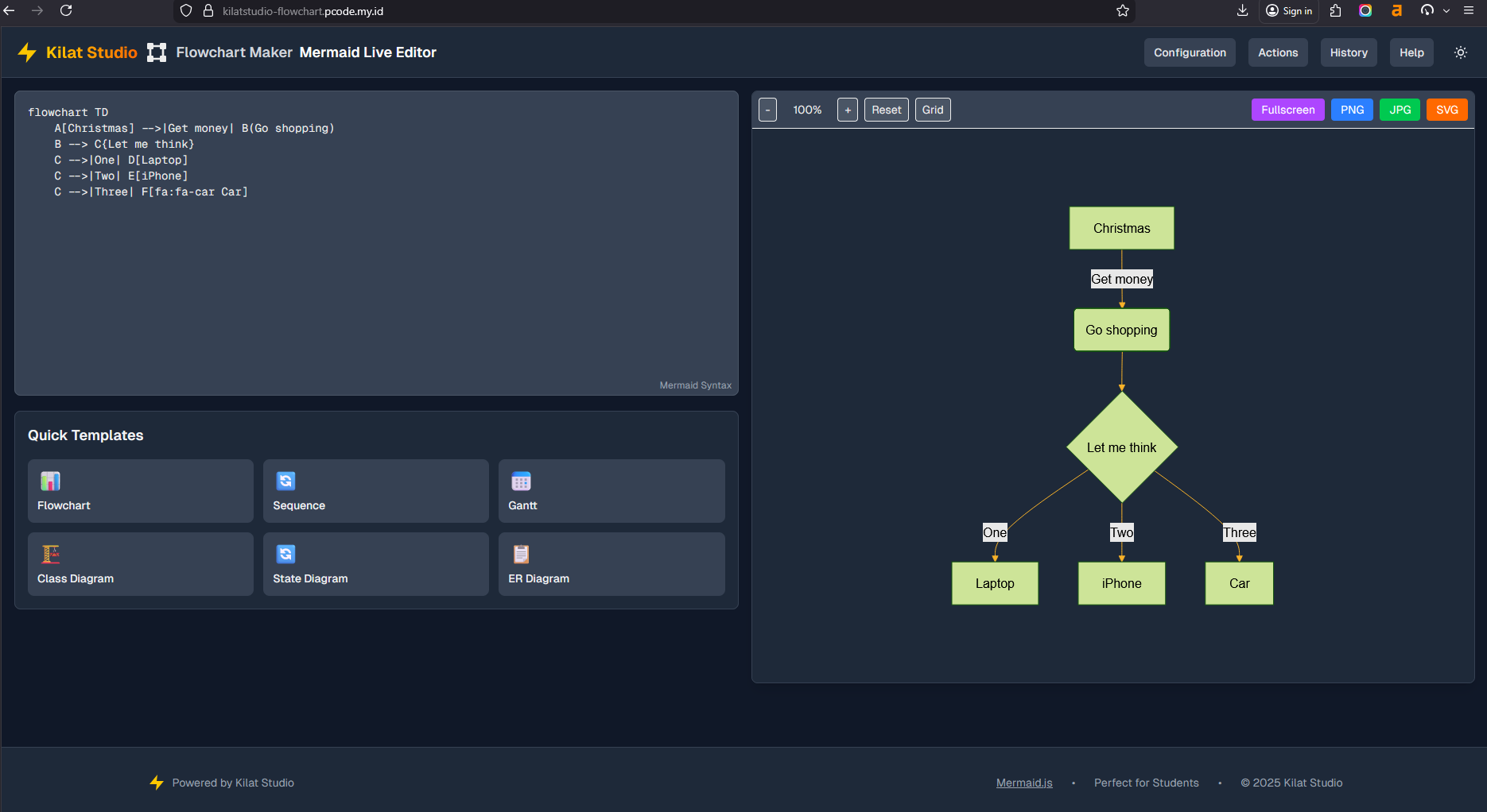 Kilat Flowchart Studio